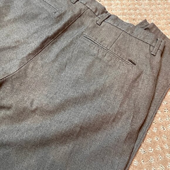 Zara Man Size 34 Work Outfit Trousers Brown Tweed Skinny Leg Casual Dressy Trend - Picture 8 of 10